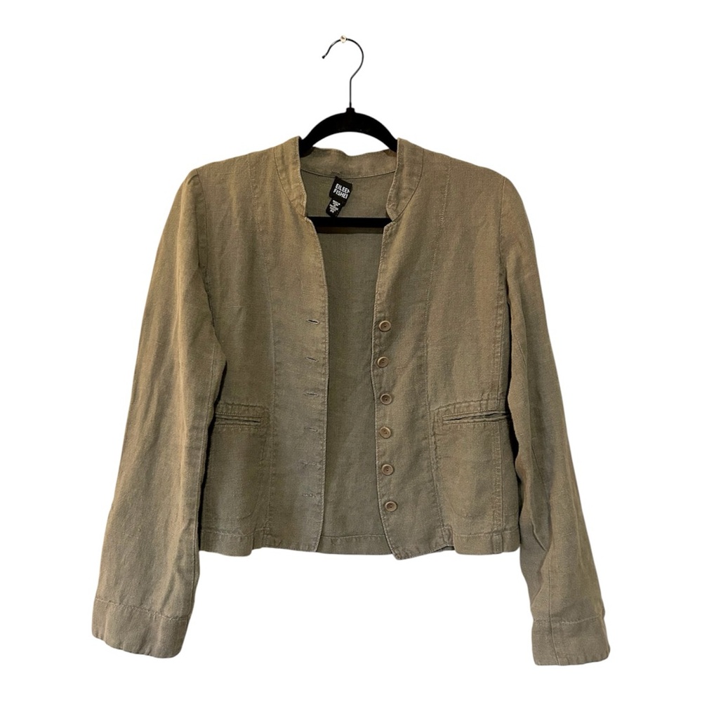 Eileen Fisher Linen Jacket - Picture 2 of 4